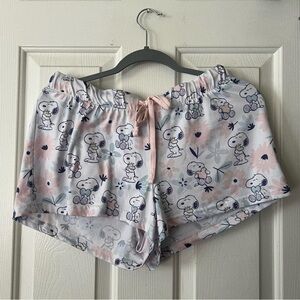 Peanuts Charlie Brown Snoopy & Woodstock Lounge Shorts by Munki Munki